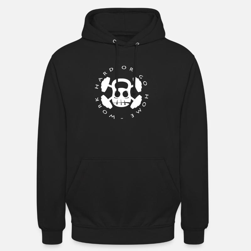 Barbell - Sweat-shirt à capuche unisexe - noir