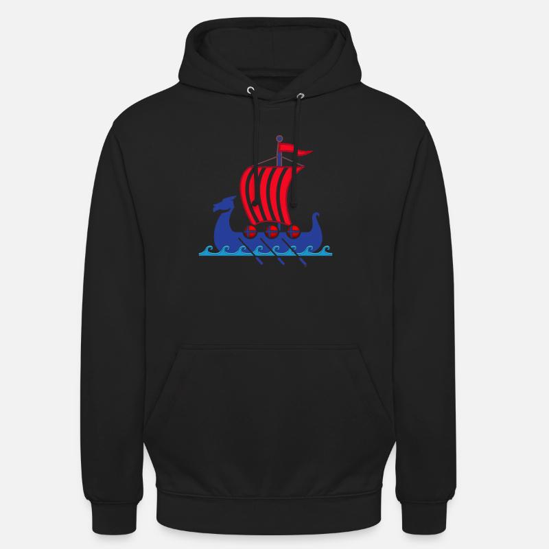 Vikings Norvège - Sweat-shirt à capuche unisexe - noir