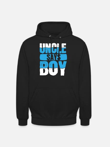 Gender Reveal Uncle - Unisex Hoodie - black
