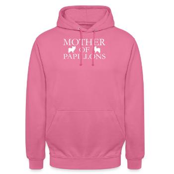 Papillon Mother - Unisex Hoodie - Pink - Vorne - Alina (178cm) & Michal (187cm)