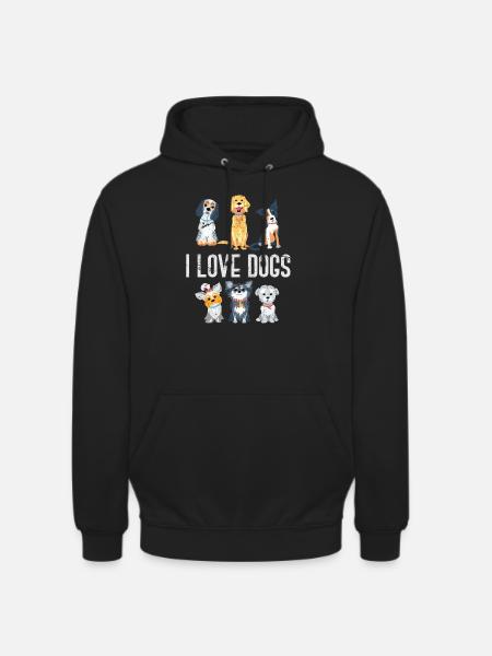 Dog dog lover - Unisex Hoodie - black