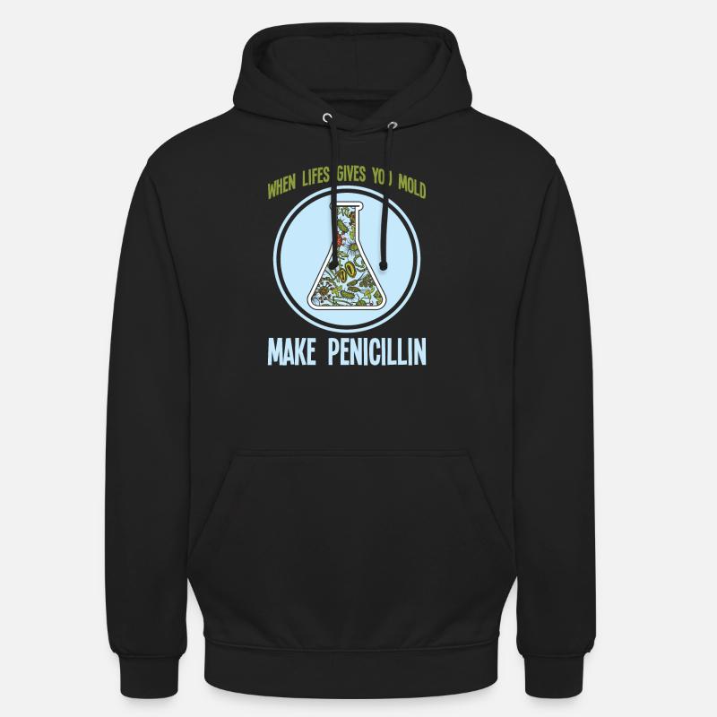 Science bacteria mold penicillin - Unisex Hoodie - black