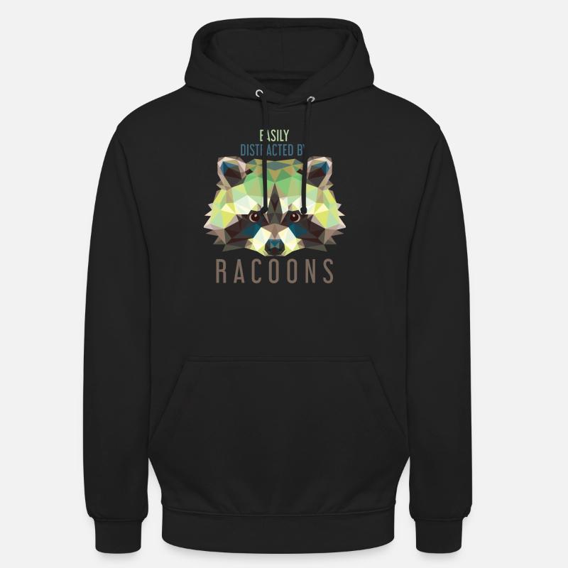 Waschbär Kinder Bandit - Unisex Hoodie - Schwarz