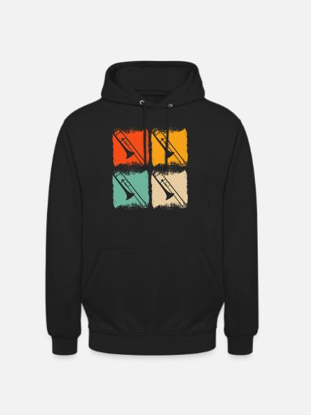 Trombone - Sweat-shirt à capuche unisexe - noir