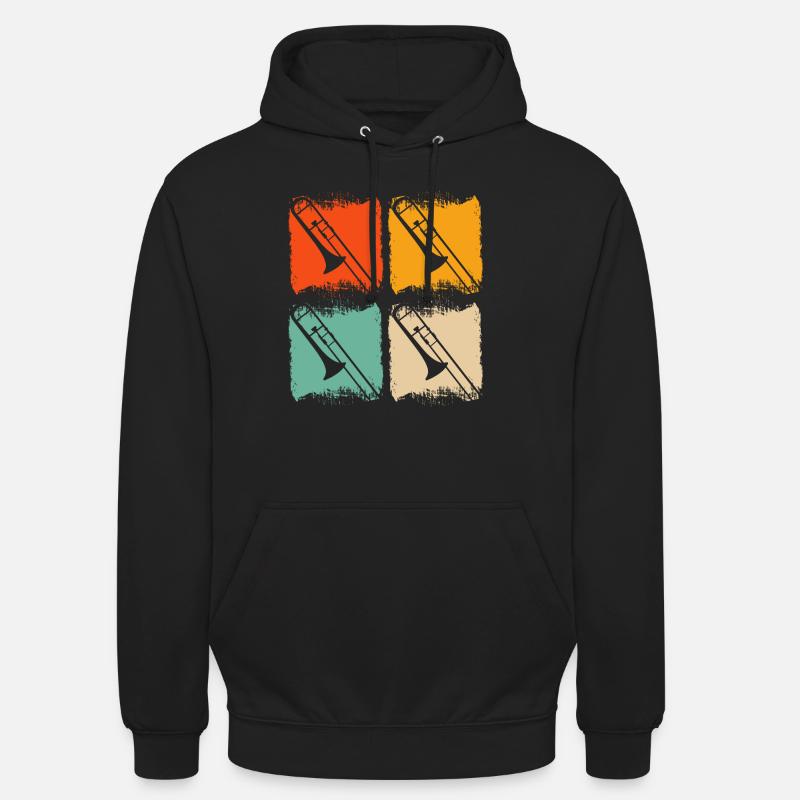 Trombone - Sweat-shirt à capuche unisexe - noir
