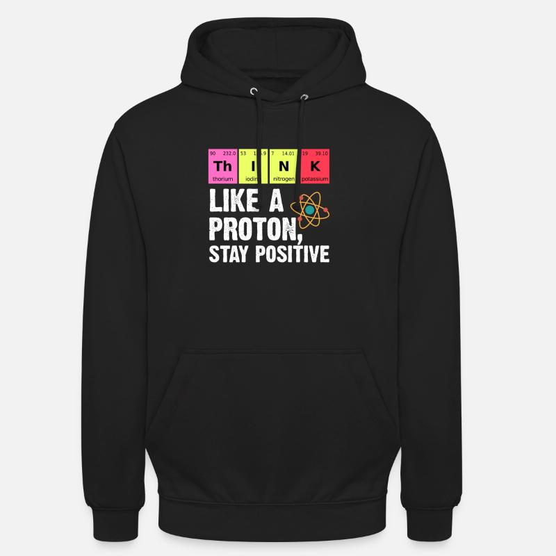Chimie physicien enseignant étudiant protons - Sweat-shirt à capuche unisexe - noir
