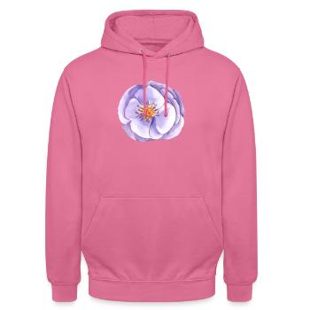 Aquarell Blumige Brautjungfer Rosa Rosen Brautnatu - Unisex Hoodie - Pink - Vorne - Alina (178cm) & Michal (187cm)