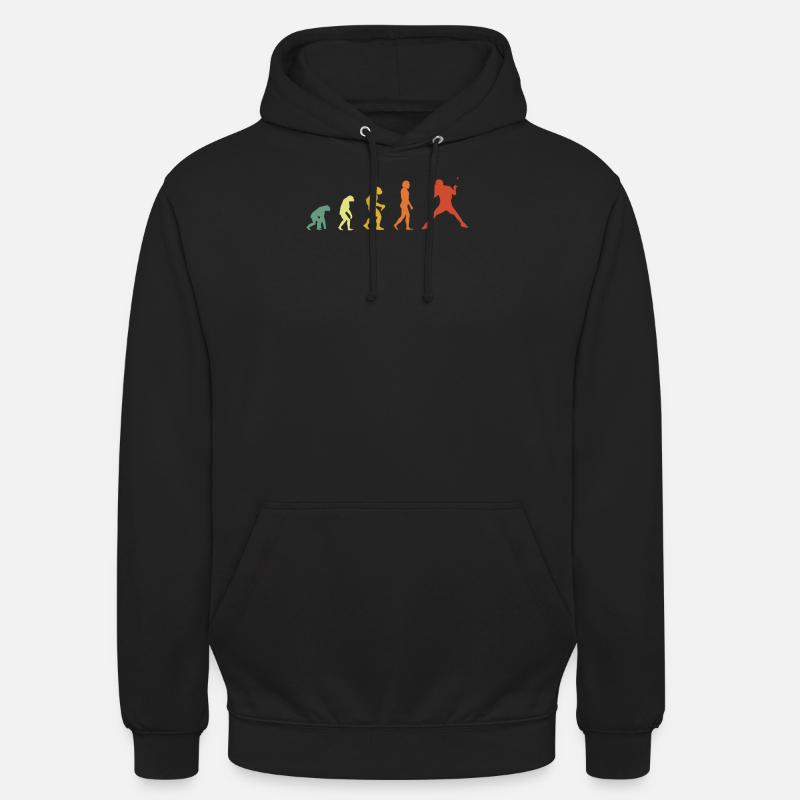 Retro table tennis evolution - Unisex Hoodie - black