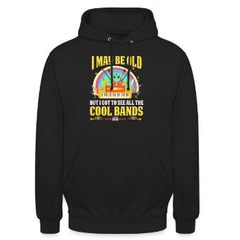 Old rock music band concert lovers - Unisex Hoodie - black - Front - Alina (178cm) & Michal (187cm)
