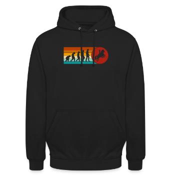 Dressur Reiten Reiten Reiter Reiten - Unisex Hoodie - Schwarz - Vorne - Alina (178cm) & Michal (187cm)