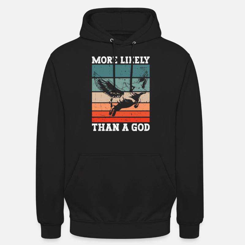 Plus probable qu’un Dieu - Athéisme athée - Sweat-shirt à capuche unisexe - noir