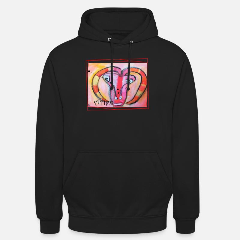 Bélier, Arc-en-ciel, Art céleste - Sweat-shirt à capuche unisexe - noir