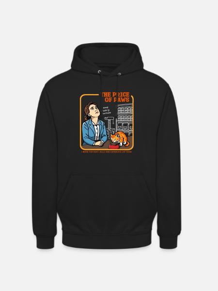 The Price of Paws - Unisex Hoodie - black