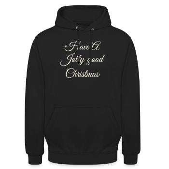 Bonne Noël : Scénario - Sweat-shirt à capuche unisexe - noir - Devant - Alina (178cm) & Michal (187cm)
