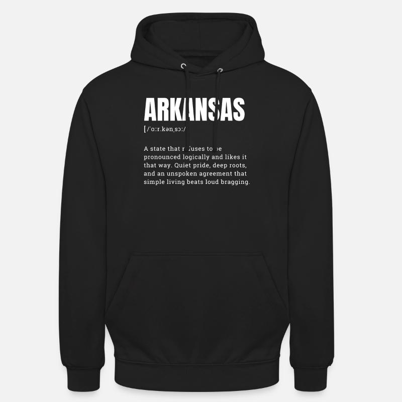 Arkansas Bold State Pride - Unisex Hoodie - black