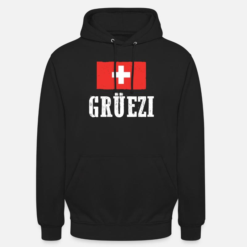 Schweizer Schweiz - Unisex Hoodie - Schwarz