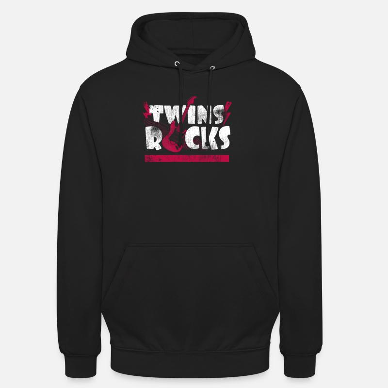 Gémeaux - Sweat-shirt à capuche unisexe - noir