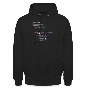 Programmierer Humor Code - für Software-Entwickler - Unisex Hoodie - Schwarz - Vorne - Alina (178cm) & Michal (187cm)