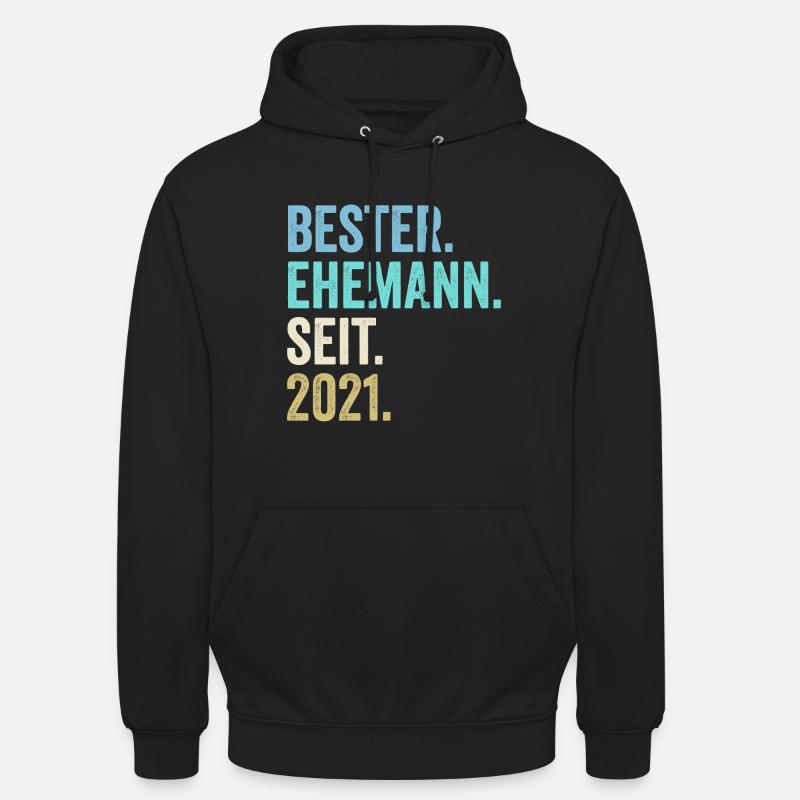 bester ehemann seit 2021 - Unisex Hoodie - Schwarz