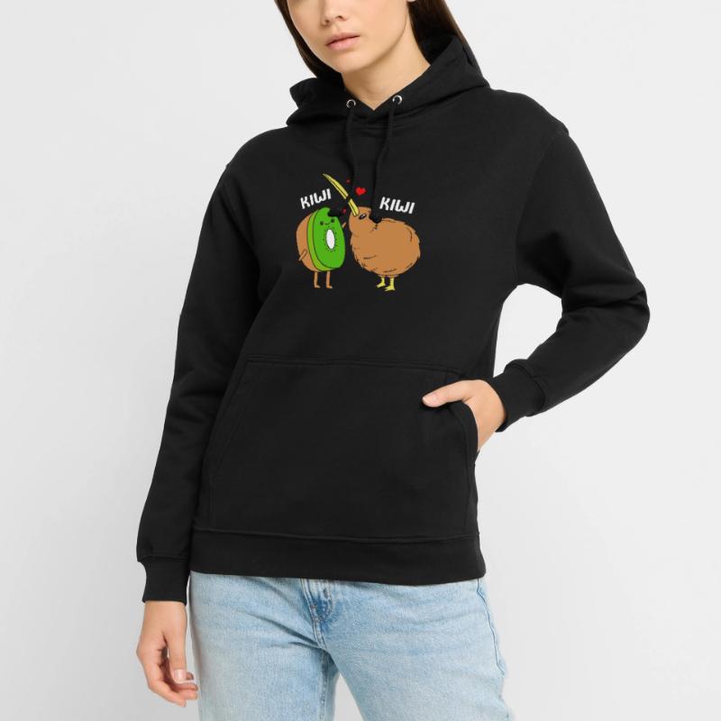 kiwi-uccello uccello uccello Felpa con cappuccio unisex