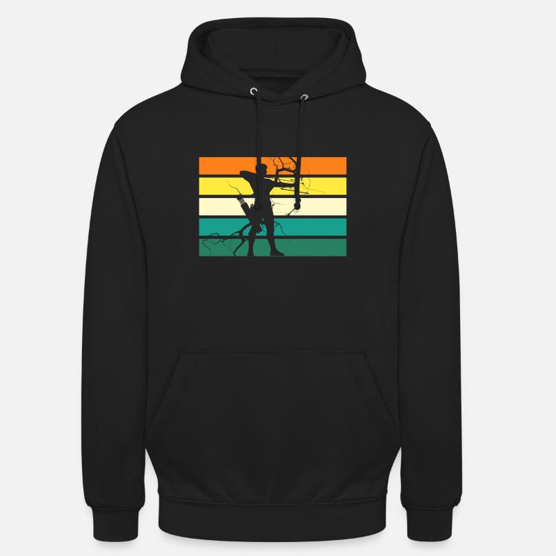 Bogenschütze Bogenschießen - Unisex Hoodie - Schwarz