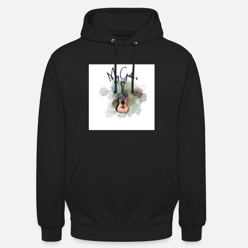 meine Gitarre - Unisex Hoodie - Schwarz