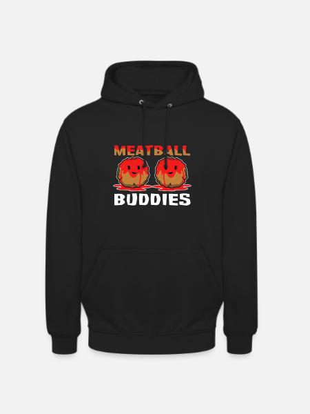 Beste Hackbällchen Freunde - Meatball - Unisex Hoodie - Schwarz