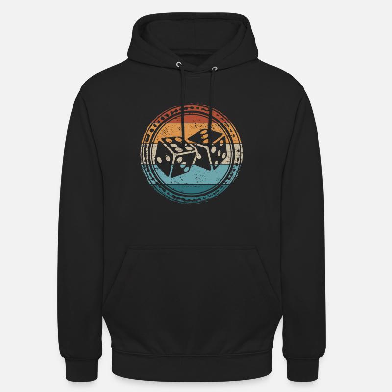 Cube rétro - Sweat-shirt à capuche unisexe - noir