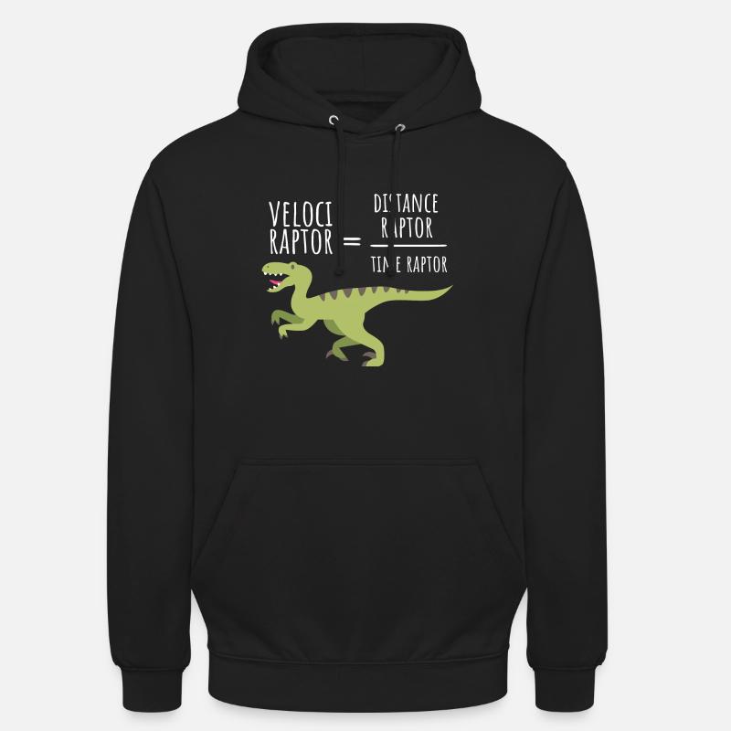 Velociraptor - Physik - Unisex Hoodie - Schwarz