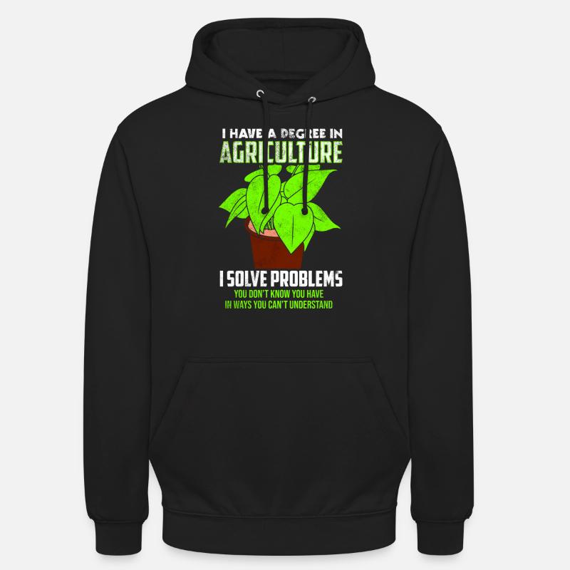 Sciences agricoles - Sweat-shirt à capuche unisexe - noir