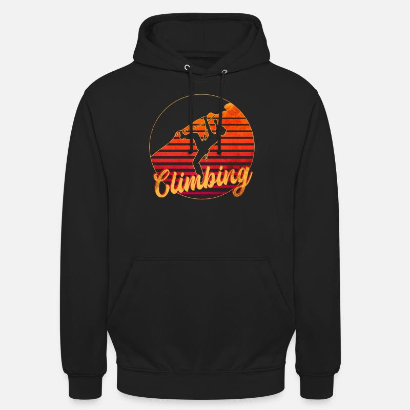Felsenklettern - Unisex Hoodie - Schwarz