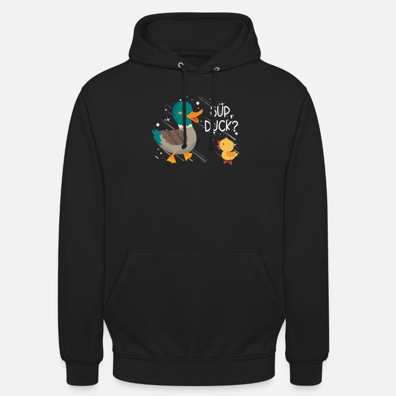 Super canard? - Sweat-shirt à capuche unisexe - noir