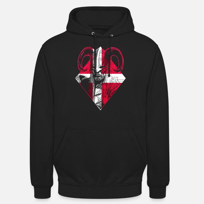 Dänischer Wikinger Krieger - Unisex Hoodie - Schwarz
