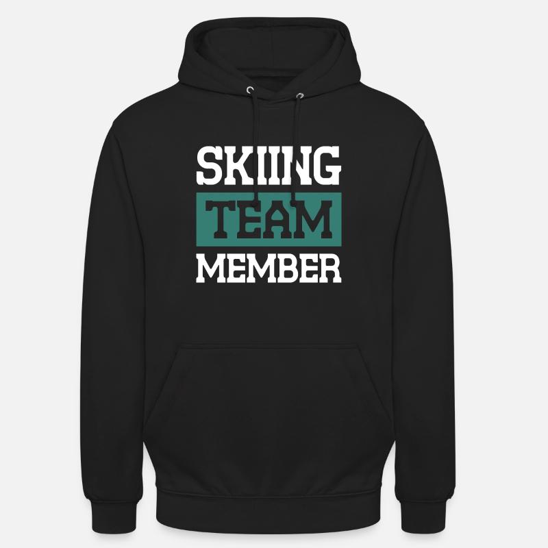 Équipe de ski - Sweat-shirt à capuche unisexe - noir