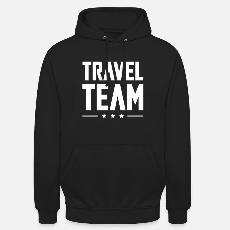 Équipe de voyage - Sweat-shirt à capuche unisexe - noir