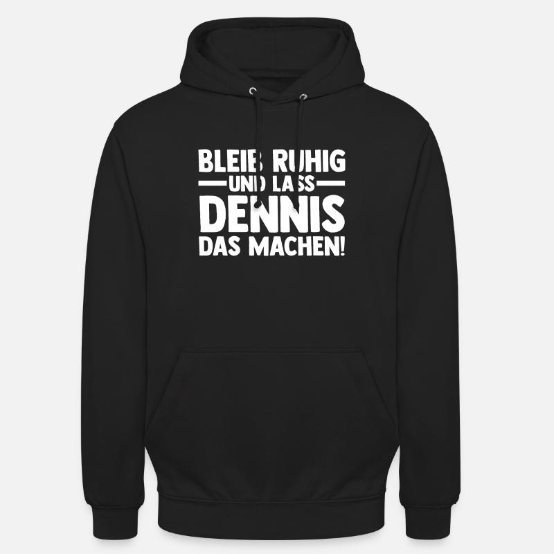 First name Dennis - Unisex Hoodie - black