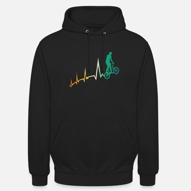 Vélo Heartbeat VTT - Sweat-shirt à capuche unisexe - noir