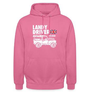 Landy Driver - Unisex Hoodie - Pink - Vorne - Alina (178cm) & Michal (187cm)