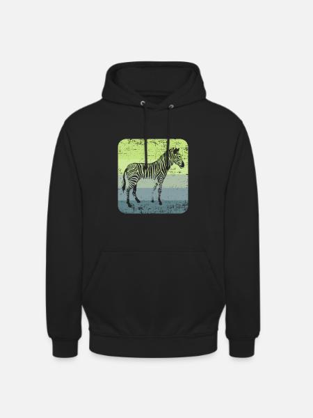 Zebra - Unisex Hoodie - Schwarz