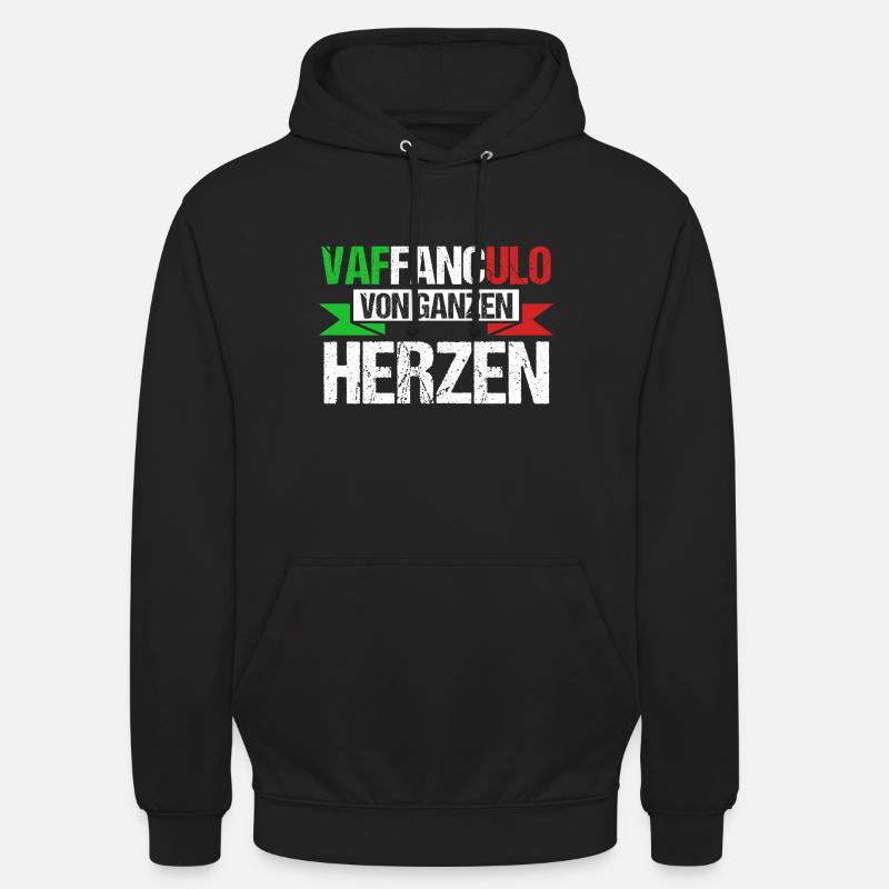 Italie Italien Vaffanculo - Sweat-shirt à capuche unisexe - noir