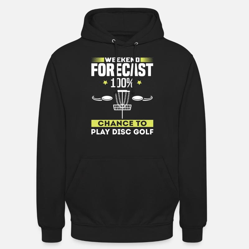 Prévisions week-end disc golf - Sweat-shirt à capuche unisexe - noir