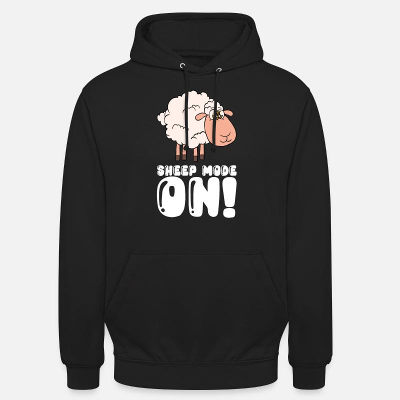 Schaf-modus Ein - Unisex Hoodie - Schwarz