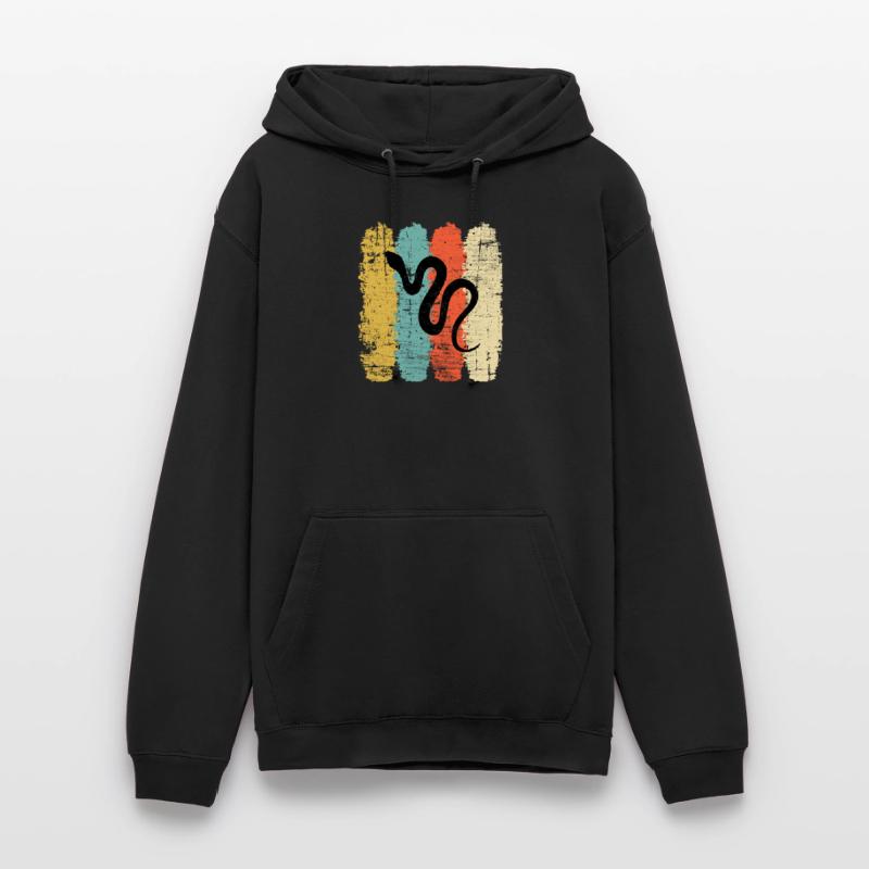 Snake Retro Reptile Python Idée cadeau Sweat-shirt à capuche unisexe