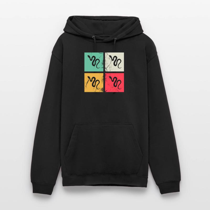Snake Retro Reptile Python Idée cadeau Sweat-shirt à capuche unisexe