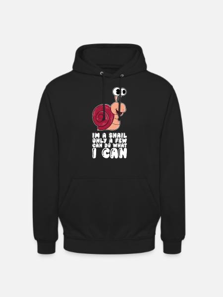 I am a snail - Unisex Hoodie - black