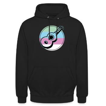Ukuleles Vitage - Unisex Hoodie - black - Front - Alina (178cm) & Michal (187cm)