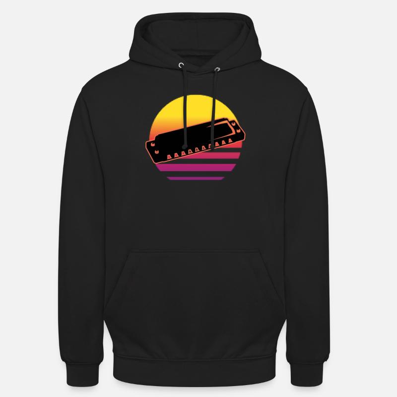 Harmonica - Sweat-shirt à capuche unisexe - noir