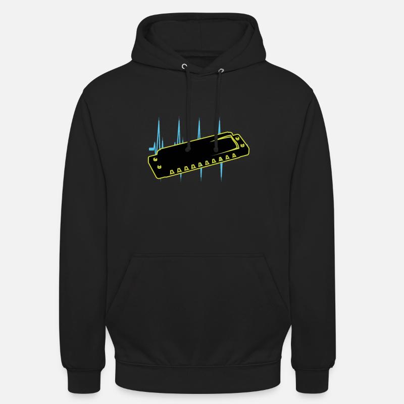 Harmonica - Sweat-shirt à capuche unisexe - noir