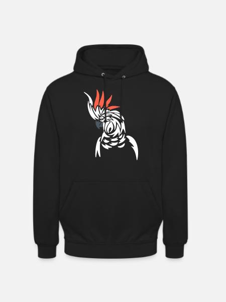 Stammespapagei Vogelbeobachter - Unisex Hoodie - Schwarz