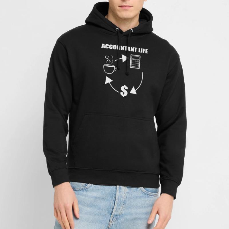 Drôle de comptable Comptable Sweat-shirt à capuche unisexe